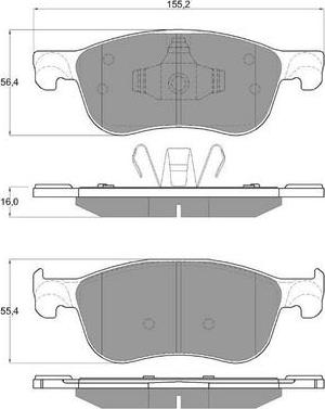Procodis France PF1890 - Set placute frana,frana disc - allinparts.ro