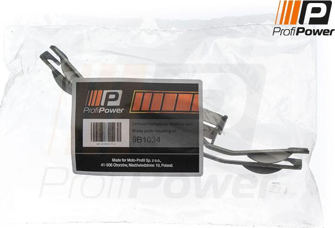 ProfiPower 9B1034 - Set accesorii, placute frana - allinparts.ro