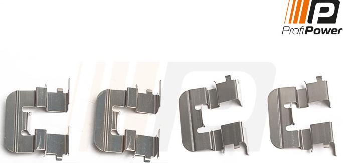 ProfiPower 9B1161 - Set accesorii, placute frana allinparts.ro