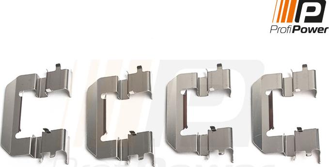 ProfiPower 9B1176 - Set accesorii, placute frana allinparts.ro