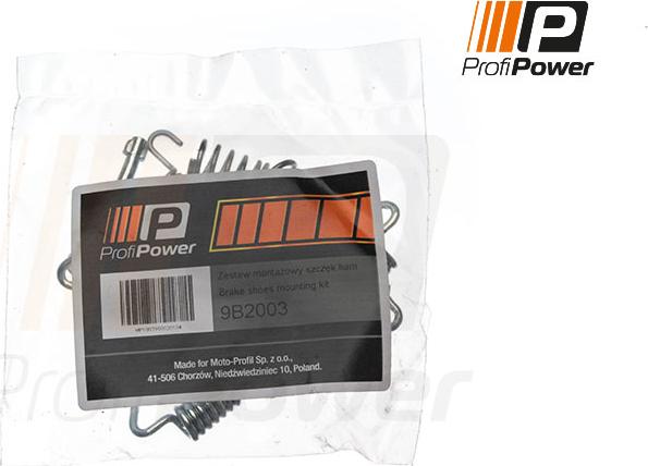 ProfiPower 9B2003 - Set accesorii, saboti frana parcare - allinparts.ro