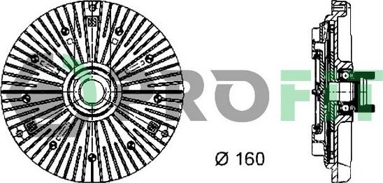 Profit 1720-2012 - Cupla, ventilator radiator - allinparts.ro