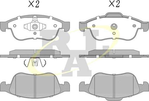 RAL-SA RF1493 - Set placute frana,frana disc - allinparts.ro
