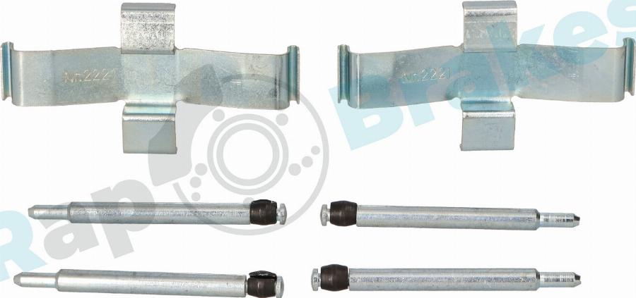 RAP BRAKES R-U0116 - Set accesorii, placute frana - allinparts.ro