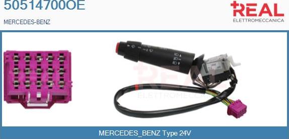 REAL 50514700OE - Comutator coloana directie - allinparts.ro