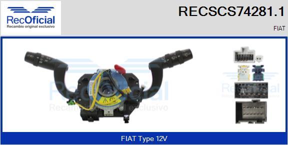 RECOFICIAL RECSCS74281.1 - Comutator coloana directie - allinparts.ro