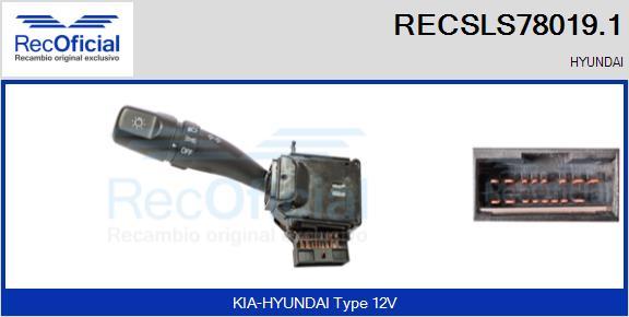 RECOFICIAL RECSLS78019.1 - Comutator coloana directie allinparts.ro