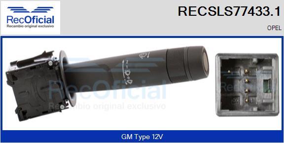 RECOFICIAL RECSLS77433.1 - Comutator coloana directie - allinparts.ro
