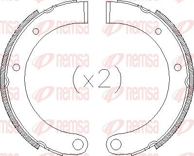 Remsa 4315.00 - Sabot frana allinparts.ro