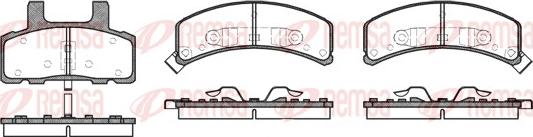 Remsa 0552.02 - Set placute frana,frana disc - allinparts.ro