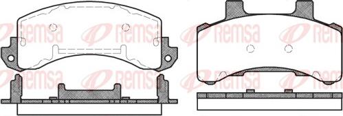Remsa 0516.00 - Set placute frana,frana disc allinparts.ro
