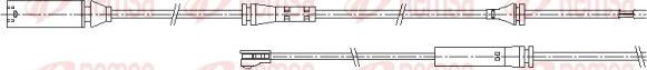 Remsa 001164 - Senzor de avertizare,uzura placute de frana - allinparts.ro