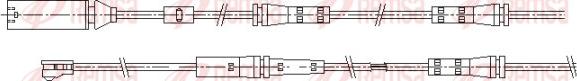 Remsa 001163 - Senzor de avertizare,uzura placute de frana - allinparts.ro
