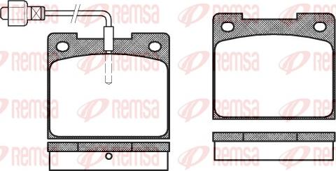 Remsa 0039.02 - Set placute frana,frana disc allinparts.ro