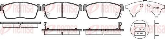 Remsa 0724.02 - Set placute frana,frana disc - allinparts.ro