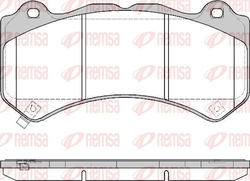 Remsa 1376.04 - Set placute frana,frana disc - allinparts.ro
