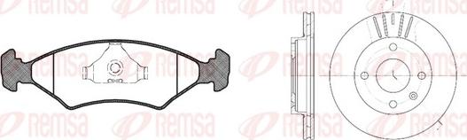 Remsa 8119.01 - Set frana, frana disc - allinparts.ro