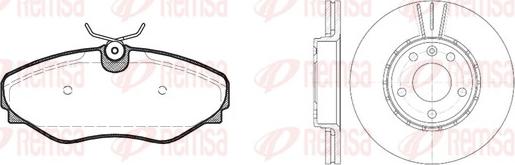 Remsa 8834.01 - Set frana, frana disc - allinparts.ro