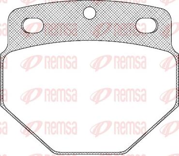 Remsa JCA 327.00 - Set placute frana,frana disc allinparts.ro