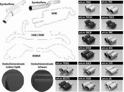 REMUS 0892040500LRSET - Amortizor zgomot sport - allinparts.ro