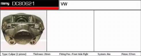 Remy DC80621 - Etrier frana allinparts.ro