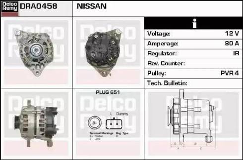 Remy DRA0458 - Generator / Alternator - allinparts.ro