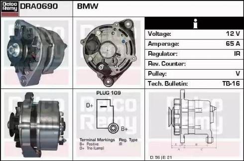 Remy DRA0690 - Generator / Alternator - allinparts.ro