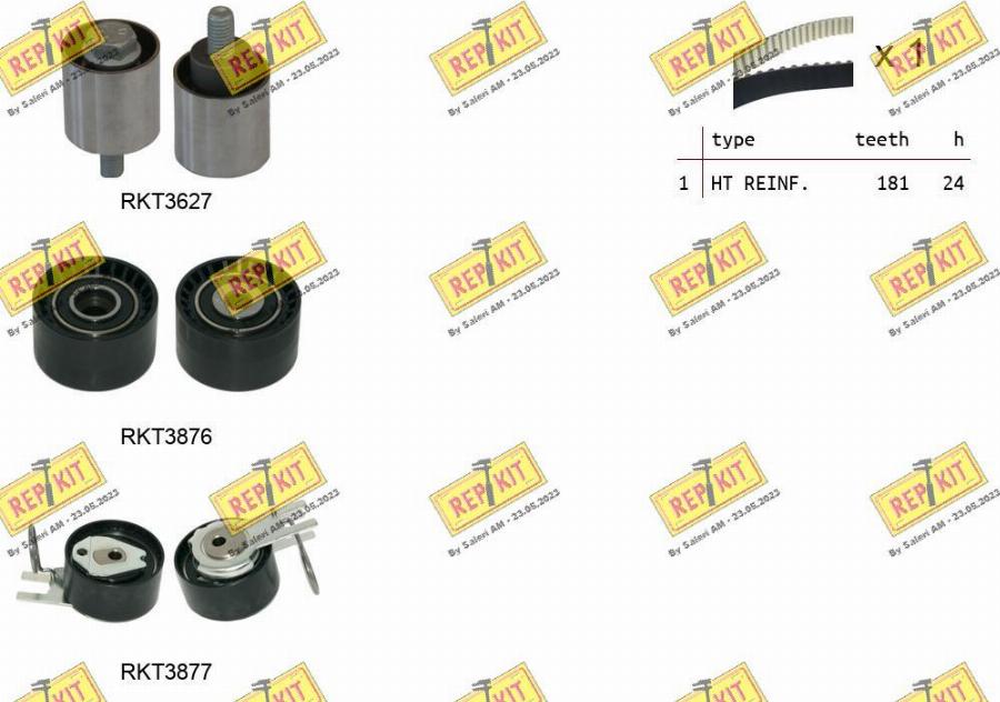 REPKIT RKTK1301 - Set curea de distributie allinparts.ro