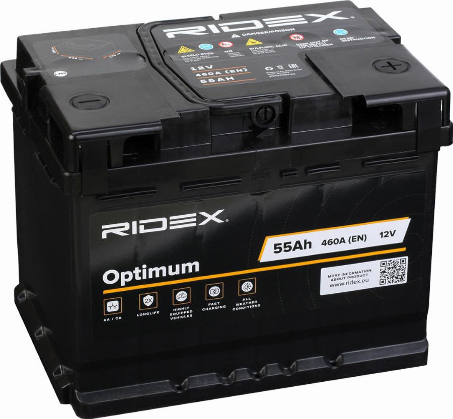 RIDEX 1S0104 - Baterie de pornire - allinparts.ro