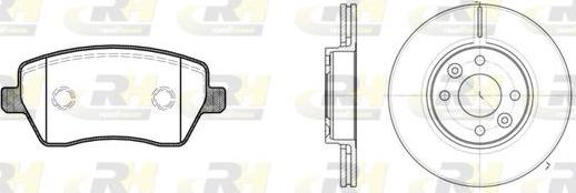 Roadhouse 8987.00 - Set frana, frana disc allinparts.ro