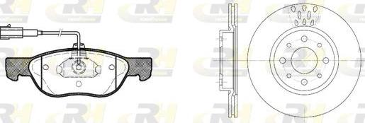 Roadhouse 8587.03 - Set frana, frana disc - allinparts.ro