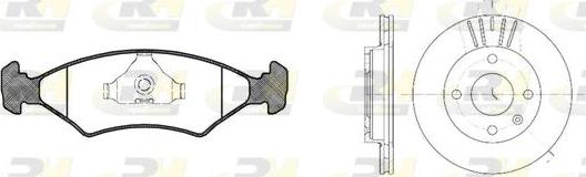 Roadhouse 8119.01 - Set frana, frana disc - allinparts.ro