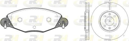 Roadhouse 8827.00 - Set frana, frana disc - allinparts.ro