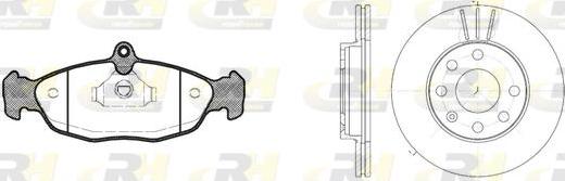 Roadhouse 8393.02 - Set frana, frana disc allinparts.ro