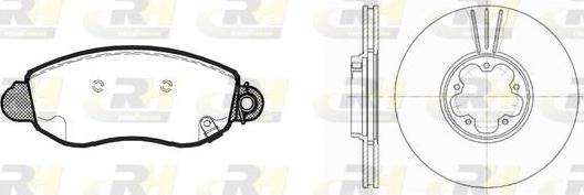 Roadhouse 8772.00 - Set frana, frana disc allinparts.ro