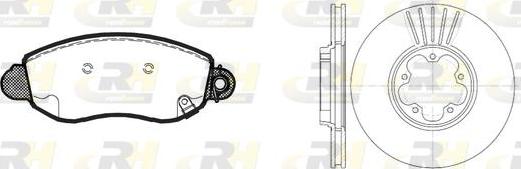 Roadhouse 8772.01 - Set frana, frana disc allinparts.ro