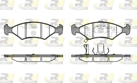 Roadhouse 2502.22 - Set placute frana,frana disc - allinparts.ro