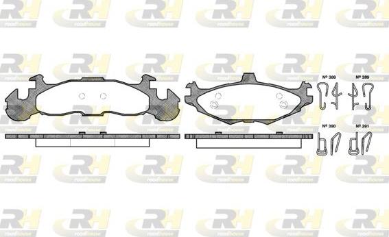 Roadhouse 2519.00 - Set placute frana,frana disc allinparts.ro