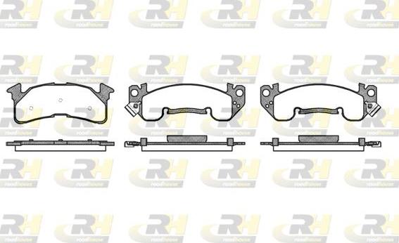 Roadhouse 2514.00 - Set placute frana,frana disc allinparts.ro