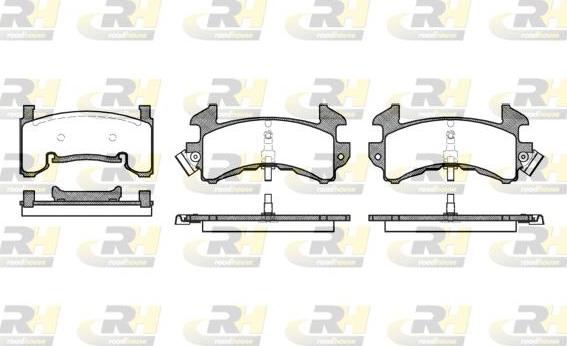 Roadhouse 2515.00 - Set placute frana,frana disc - allinparts.ro