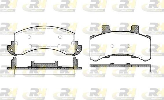Roadhouse 2516.00 - Set placute frana,frana disc allinparts.ro