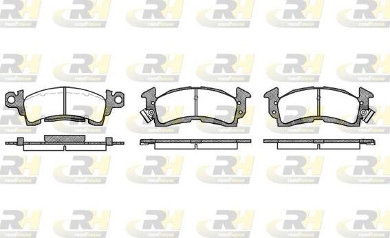 Roadhouse 2510.00 - Set placute frana,frana disc allinparts.ro