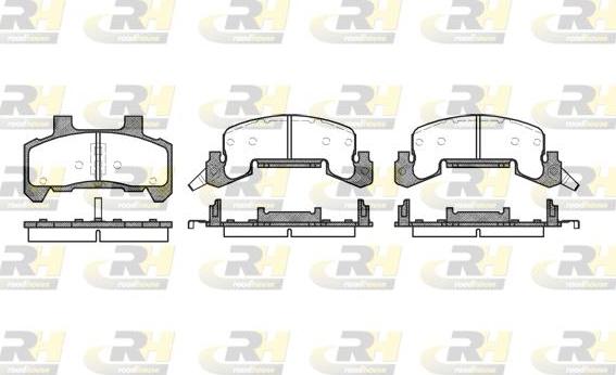 Roadhouse 2526.02 - Set placute frana,frana disc allinparts.ro