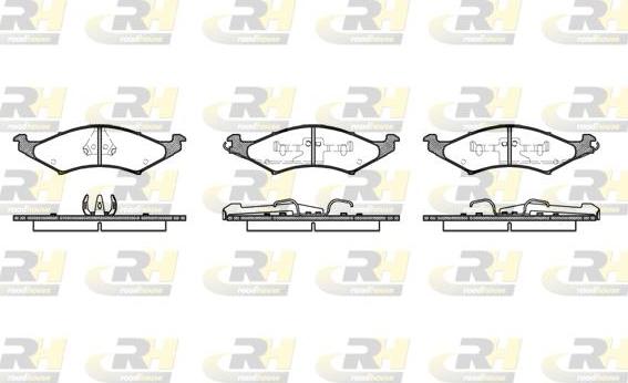 Roadhouse 2527.00 - Set placute frana,frana disc allinparts.ro