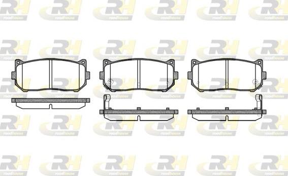Roadhouse 2649.02 - Set placute frana,frana disc allinparts.ro