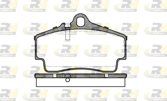 Roadhouse 2654.00 - Set placute frana,frana disc - allinparts.ro
