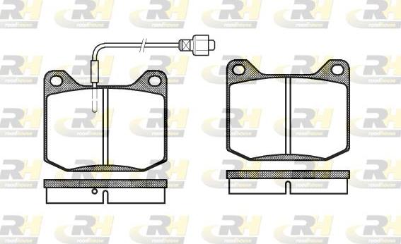 Roadhouse 2045.02 - Set placute frana,frana disc allinparts.ro