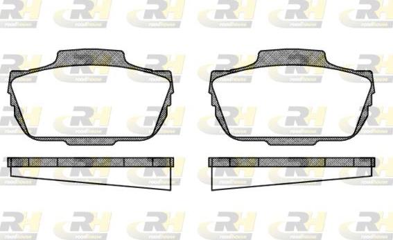 Roadhouse 2055.00 - Set placute frana,frana disc allinparts.ro
