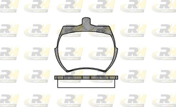 Roadhouse 2050.00 - Set placute frana,frana disc allinparts.ro