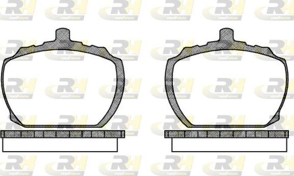 Roadhouse 2058.10 - Set placute frana,frana disc allinparts.ro
